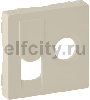 Valena Life Накладка розетки TV-RJ45, сл. кость