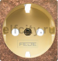 FD04335RU-A Обрамление розетки 2к+з, цвет rustic cooper, беж.