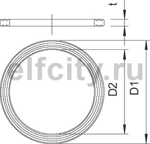 Уплотнительное кольцо для кабельного ввода PG7