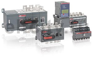 Реверсивный рубильник OT100F3C до 100А 3-полюсный для установки на DIN-рейку или монтажную плату (без ручки)