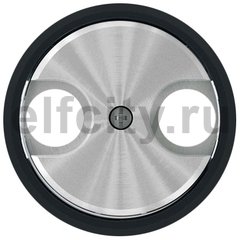 Накладка для TV-R розетки, серия SKY Moon, кольцо чёрное стекло