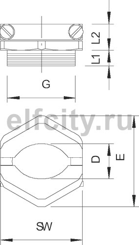 Нажимной винт PG7