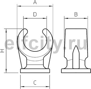 Крепежная скоба 6mm