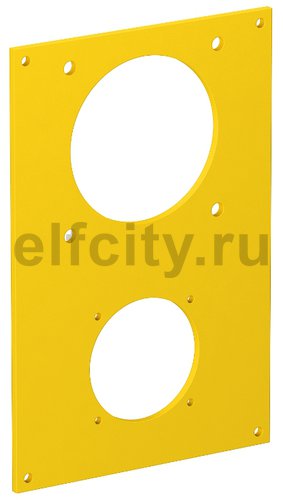 Накладка блока питания VH для монтажа устройств 166x105 мм (желтый)