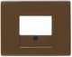 Центральная панель для розетки TAE, Arsys, цвет: коричневый, глянцевый