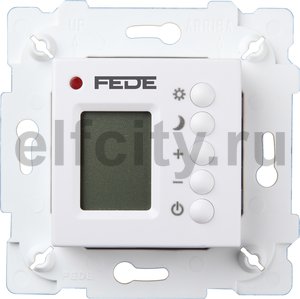 FD18004 Терморегулятор Цифровой, с LCD монитором, белый