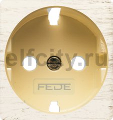 FD04335BD-A Обрамление розетки 2к+з, цвет white decape, беж