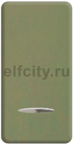 FD04313GO Клавиша узкая с подсветкой, цвет green olive