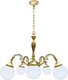 Люстра со стеклом - Milazzo III, цвет: золото, белая патина