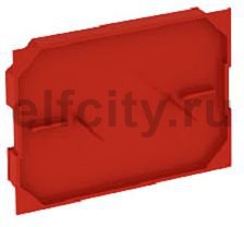 Сигнальная крышка для монтажной коробки 1,5xModul45 105x77 мм (красный)