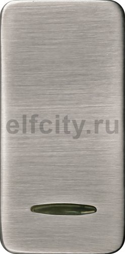 FD04313NS Клавиша узкая с подсветкой, цвет nickel satin