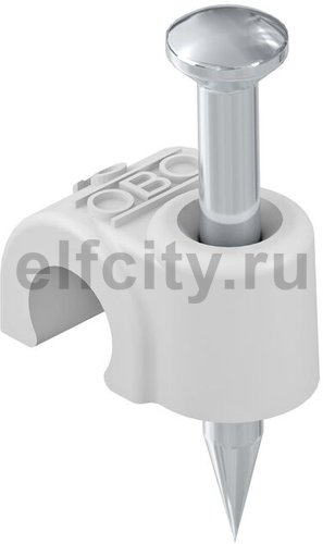 Крепежная скоба с гвоздем 8mm, L25