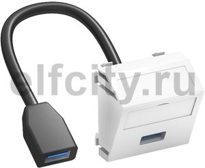 Мультимедийная рамка USB 3.0 A-A Modul45 (белый)