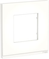 Unica Pure Рамка 1-ная, горизонтальная, матовое стекло/белый
