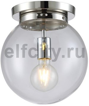 Потолочный светильник Crystal Lux Mario PL1 D250 Nickel/Transparente