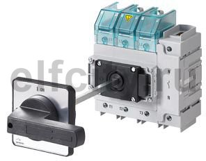 ГЛАВНЫЙ КОНТРОЛЬНЫЙ ВЫКЛЮЧАТЕЛЬ 3-ПОЛЮСА FRONT MOUNTING FOUR-HOLE MOUNTING ROTARY ACTUATOR BLACK