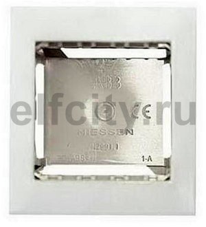 Цоколь для открытой установки на 1-2 модуля, с рамкой, серия Zenit, цвет альпийский белый