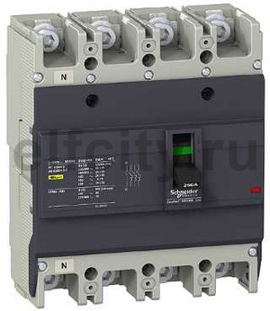 Автоматический выключатель EZC250 25 кА/415В 4П4Т 63 A