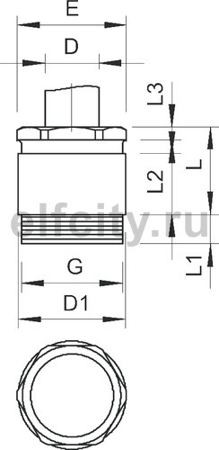 Кабельный ввод латунь PG7