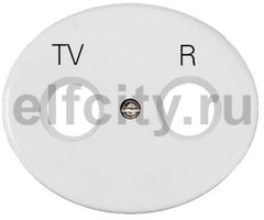 Накладка для TV-R розетки, серия TACTO, цвет альпийский белый