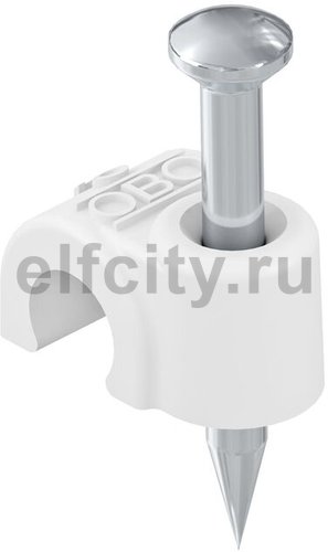 Крепежная скоба с гвоздем 6mm, L35