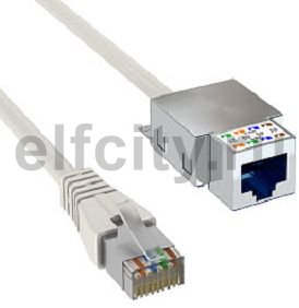 Патч-корд S/FTP 6 кат.экранир. 10 м (серый)