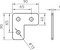 Соединительная пластина L-образная 90x90x40x5