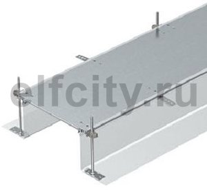 Секция кабельного канала OKA-G глухая, с фиксаторами 2400x600x240 мм (сталь)