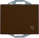 Штепсельная розетка SCHUKO с откидной крышкой, Arsys, цвет: коричневый, глянцевый