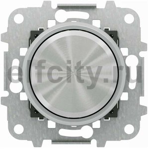 Механизм электронного поворотного светорегулятора для LED, 2 - 100 Вт, серия SKY Moon, кольцо хром