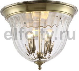 Потолочный светильник Crystal Lux Jugo PL4 Bronze/Transparente