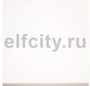 Заглушка 2-модульная, серия Zenit, цвет альпийский белый