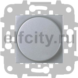 Диммер (светорегулятор) поворотно-нажимной 2-100Вт для диммируемых LEDi ламп, 230В (+-10%) 50Гц, серебристый