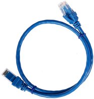 ITK Коммутационный шнур (патч-корд), кат.5Е UTP, 0,5м, синий