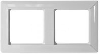 Рамка 2-кратная для вертикальной и горизонтальной установки; белая