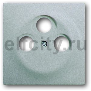 Накладка (центральная плата) для TV-R-SAT розетки, серия impuls, цвет серебристый металлик