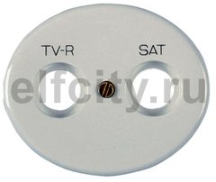 Накладка для TV-R-SAT розетки, серия TACTO, цвет альпийский белый
