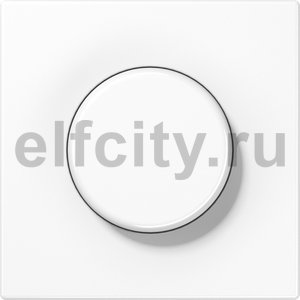 Диммер (светорегулятор) поворотный 20-525 Вт для ламп накаливания и галогенных 220В, пластик белый глянцевый