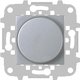 Диммер (светорегулятор) поворотно-нажимной 60-500 Вт для ламп накаливания и галогенных 220В, серебристый