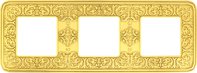 FD01373OB Рамка на 3 поста, гор/верт, цвет bright gold