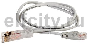 ITK Патч-корд 110-RJ45 2 пары, кат.5Е, 1м, серый