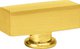 FD02311OB Поворотная ручка квадратного типа, цвет bright gold