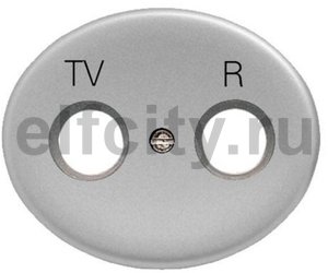 Накладка для TV-R розетки, серия TACTO, цвет серебро