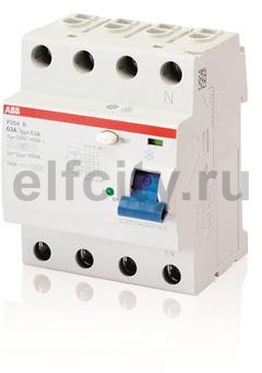Выключатель дифференциального тока (ВДТ) 4P F204 B S-40/0,3