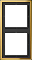 Рамка 2-кратная; металл цвета золота