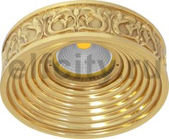 FD1055ROB Круглый точечный светильник EMPORIO из латуни, блестящее золото