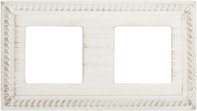 FD01232BD Рамка на 2 поста гор/верт, цвет white decape