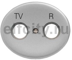 Накладка для TV-R розетки, серия TACTO, цвет серебро
