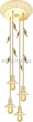 Люстра с лампой Эдисона FDRETRO-E2740 - Palermo I, цвет: золото, белая патина