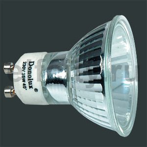 Donolux Лампа галогенная GU10 с алюминиевым покрытием 51mm 35w 40^, 220V 2800K, 2000h